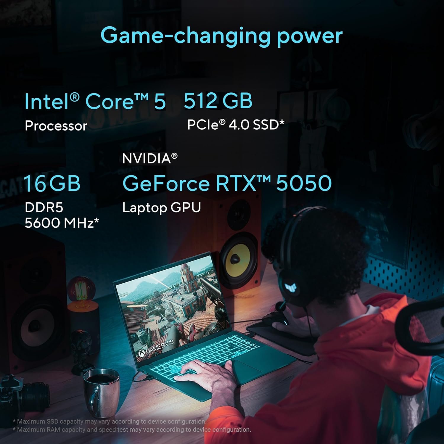 81mkqosr8nl. sl1500 ASUS Gaming V16 (2025), 14th Gen, Intel Core 5 210H Gaming Laptop(RTX 5050-8GB/16GB RAM/512GB SSD/FHD+/16/144Hz/Windows 11/M365 Basic*/Office Home 2024/Matte Black/1.95 Kg) V3607VH-RP037WS