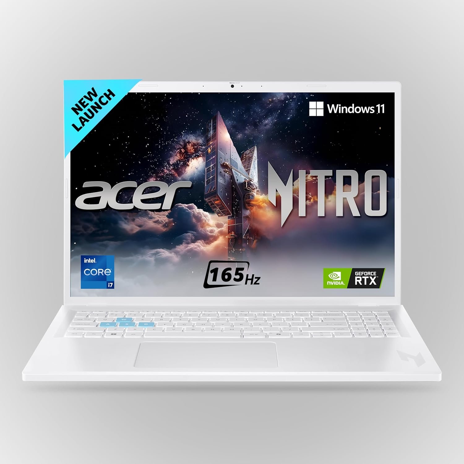 acer Nitro Lite 16,13th Gen, Intel Core i7 13620H Processor,NVIDIA GeForce RTX 3050-6 GB GDDR6,16GB/ 512 GB,16.0"/40.64 cm,165 Hz, Win 11 Home, White, 1.95 kg, NL16-71G, Backlit KB,Gaming Laptop acer Nitro Lite 16,13th Gen, Intel Core i7 13620H Processor,NVIDIA GeForce RTX 3050-6 GB GDDR6,16GB/ 512 GB,16.0"/40.64 cm,165 Hz, Win 11 Home, White, 1.95 kg, NL16-71G, Backlit KB,Gaming Laptop