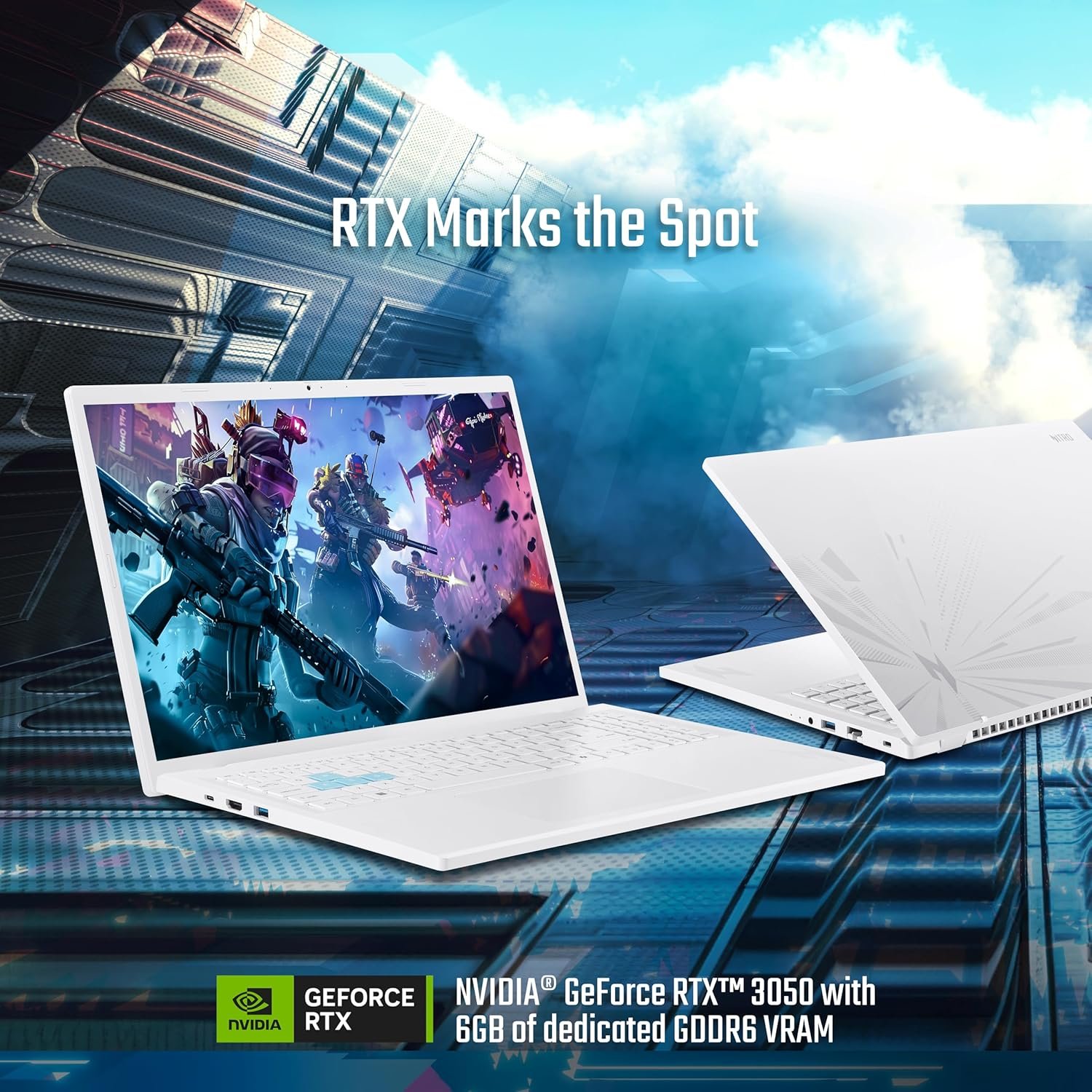 91tztxv5r9l. sl1500 acer Nitro Lite 16,13th Gen, Intel Core i7 13620H Processor,NVIDIA GeForce RTX 3050-6 GB GDDR6,16GB/ 512 GB,16.0/40.64 cm,165 Hz, Win 11 Home, White, 1.95 kg, NL16-71G, Backlit KB,Gaming Laptop