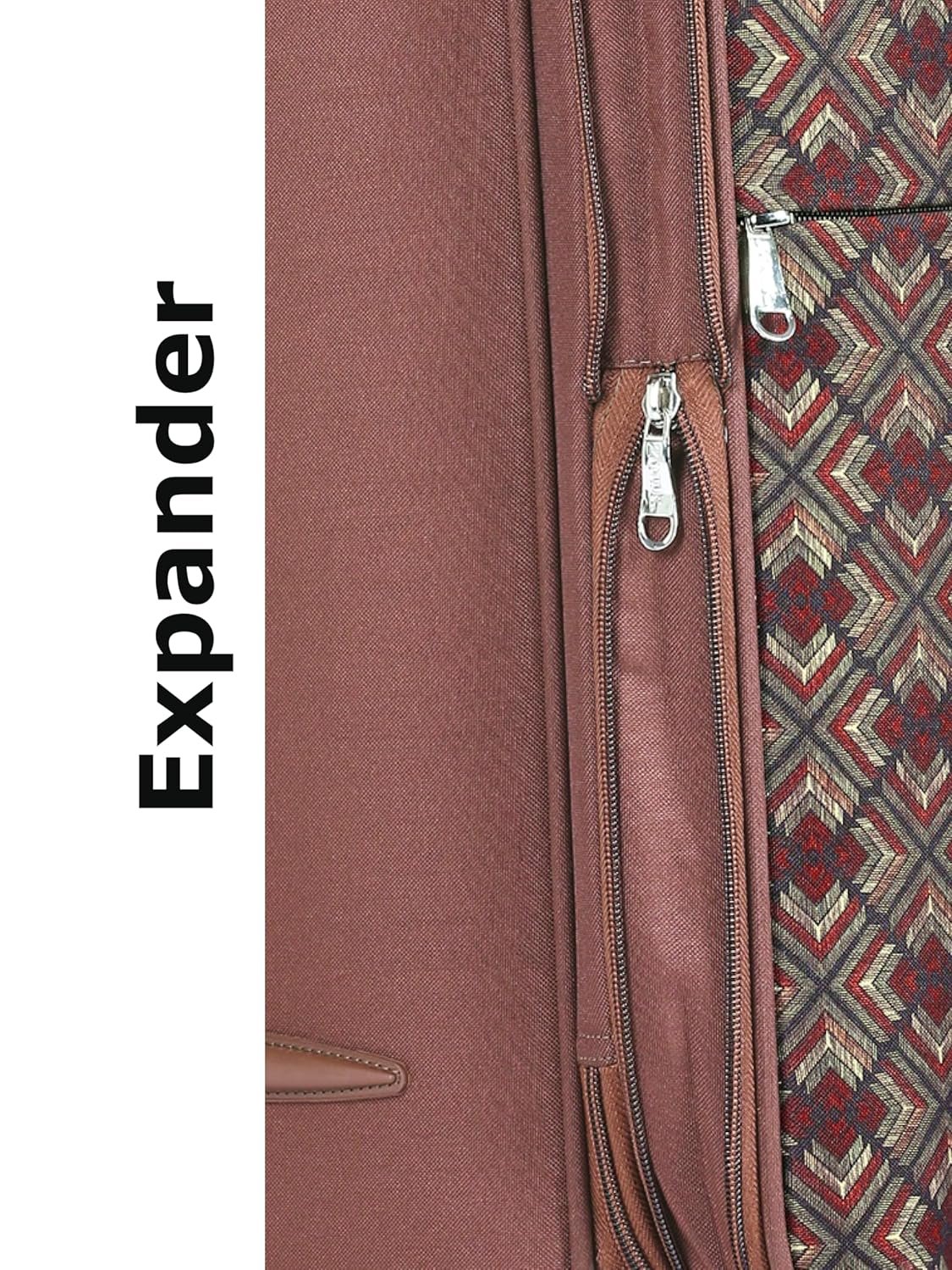 91x0aunfjil. sl1500 1778766120 1756 ZOUK Avasa Jammu Kaleen Polyester Soft 4 Spinner Wheel 360° Rotating Cabin 50 cm Multicolor Trolley, Luggage, Suitcase Bags for Travel for Men and Women
