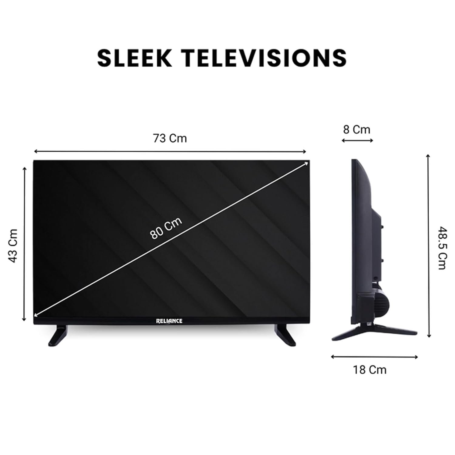 512mqm9yfkl. sl1500 Reliance 80 cm (32 Inch) HD Ready Smart Android LED TV 2026 Edition | 24W Front Boom Speakers | 1000+ Apps | Built-in WiFi | Mobile Screen Cast | Gaming Support | Slim Design Television (RW32MP8676HD)