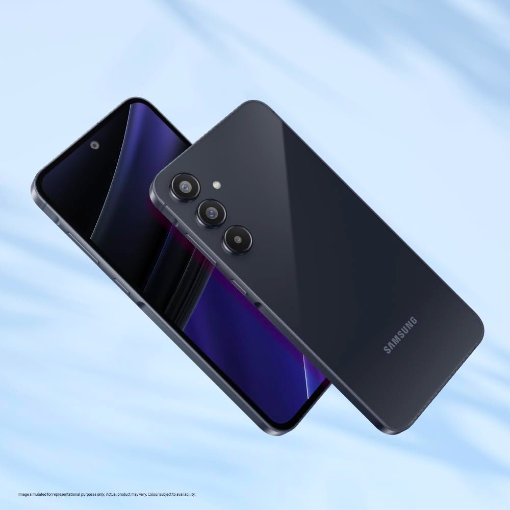 518biibk4kl. sl1000 Samsung Galaxy A55 5G (Awesome Navy, 8GB RAM, 128GB Storage) | AI Mobile | 50MP Main Camera (OIS) | Super HDR Video| Nightography | IP67 | Gorilla Glass Victus+ | sAMOLED | Gaming Smartphone