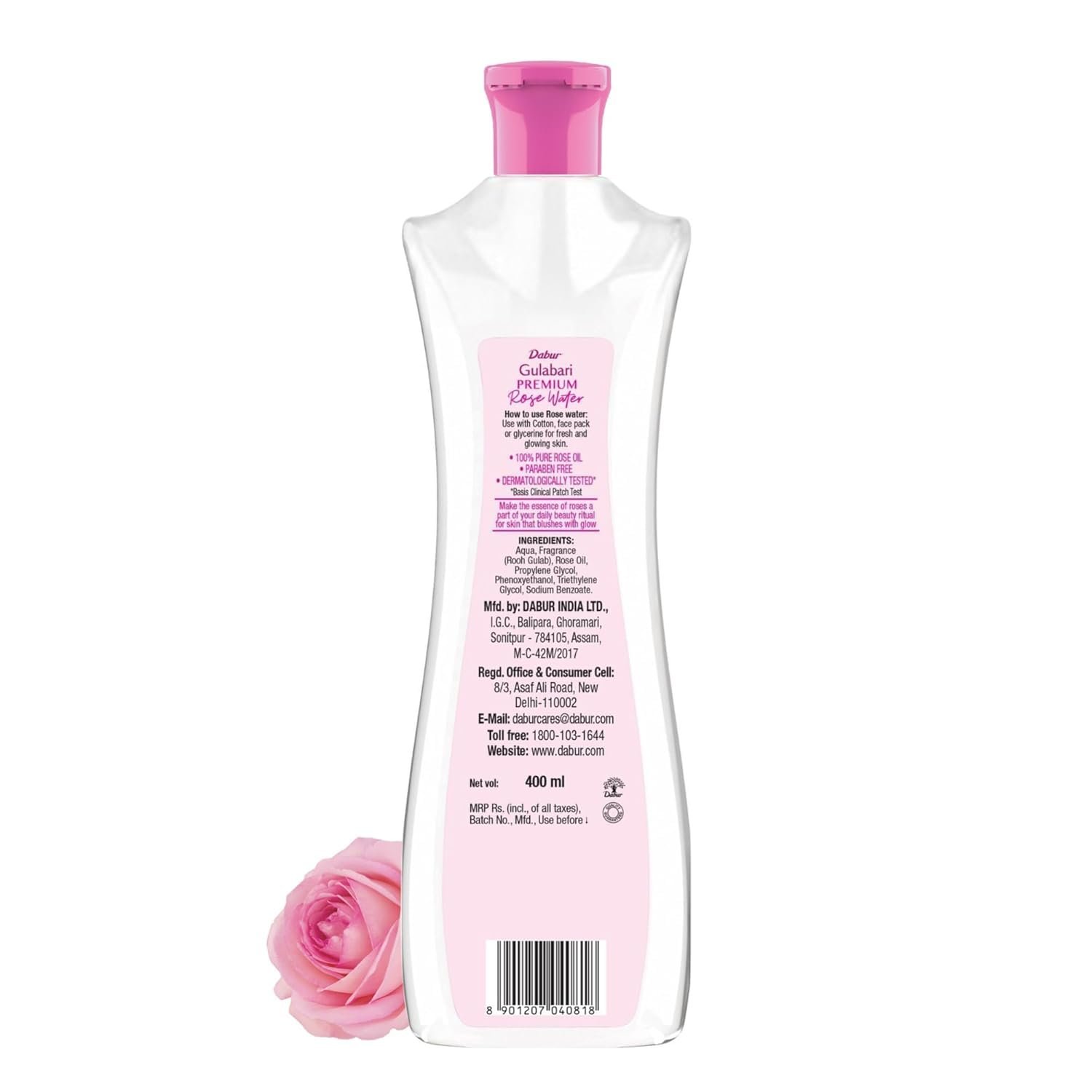 51zytoewcql. sl1500 Dabur Gulabari Premium Rose Water/Face Toner – 400ml | No Paraben | Alcohol Free | Cleanses, Hydrates & Moisturises Skin | Balances & Restores Skins pH Levels | For All Skin Types