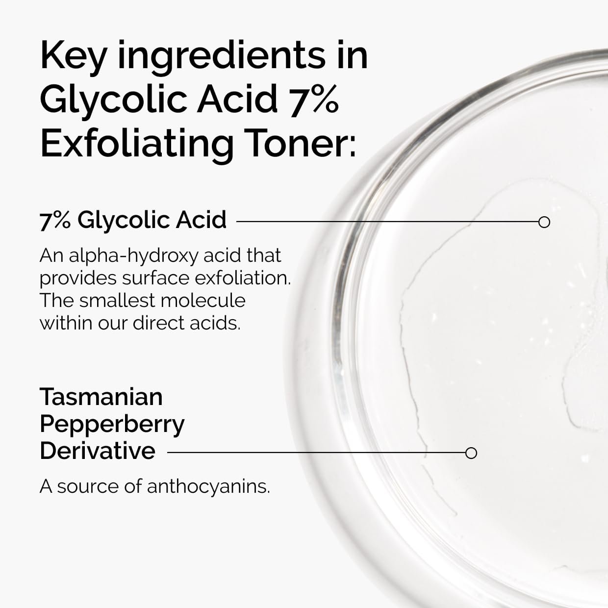 61v9jqmn7cl. sl1240 The Ordinary Glycolic Acid 7% Exfoliating Toner, Brightening and Smoothing Daily Toner for More Even-Looking Skin Tone, 100ml