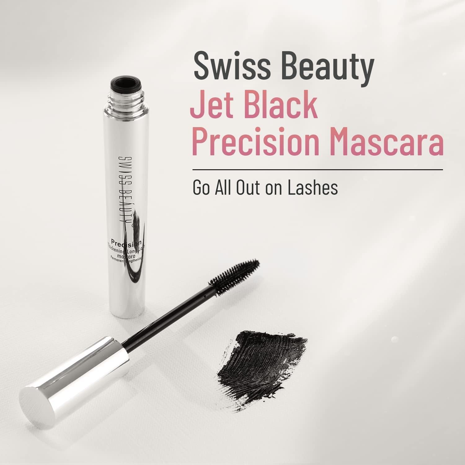 61wylwgjpcl. sl1500 Swiss Beauty Waterproof Volume Mascara | Smudge Proof Curling Mascara For Eye Makeup | Jet Black, 8.5Ml |