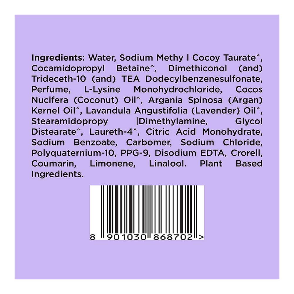 61dit0g3jel. sl1000 Love Beauty & Planet Argan Oil and Lavender Sulfate Free Smooth and Serene Shampoo|| No Parabens|| No Dyes|| 200ml