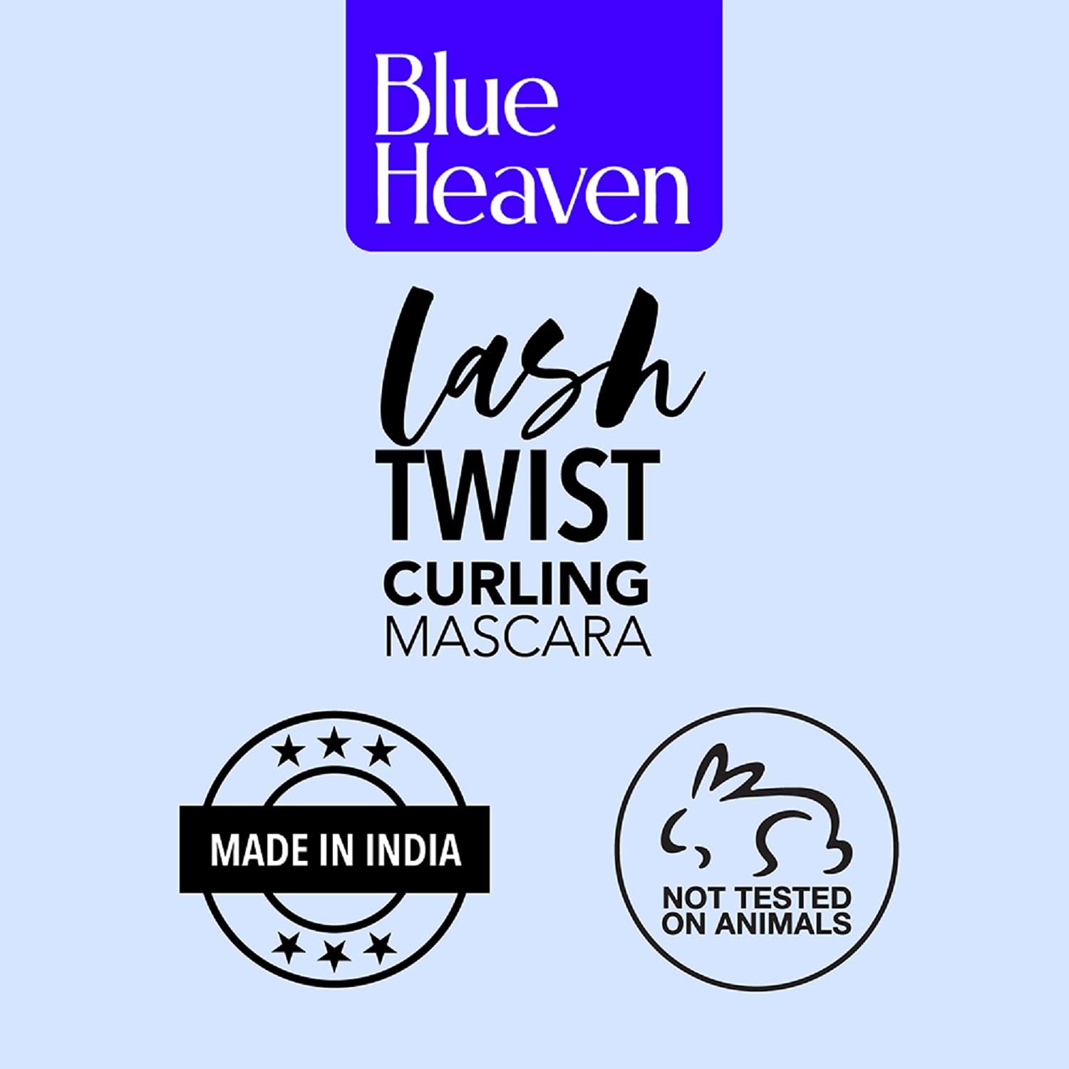 61egeu85inl. sl1500 1782614422 9025 Blue Heaven Lash Twist Curling Mascara for Women | Waterproof, Smudge Proof & Long Lasting | Quick Dry, No Clumping | Intense Black Volumizing & Curling Mascara | 12ml