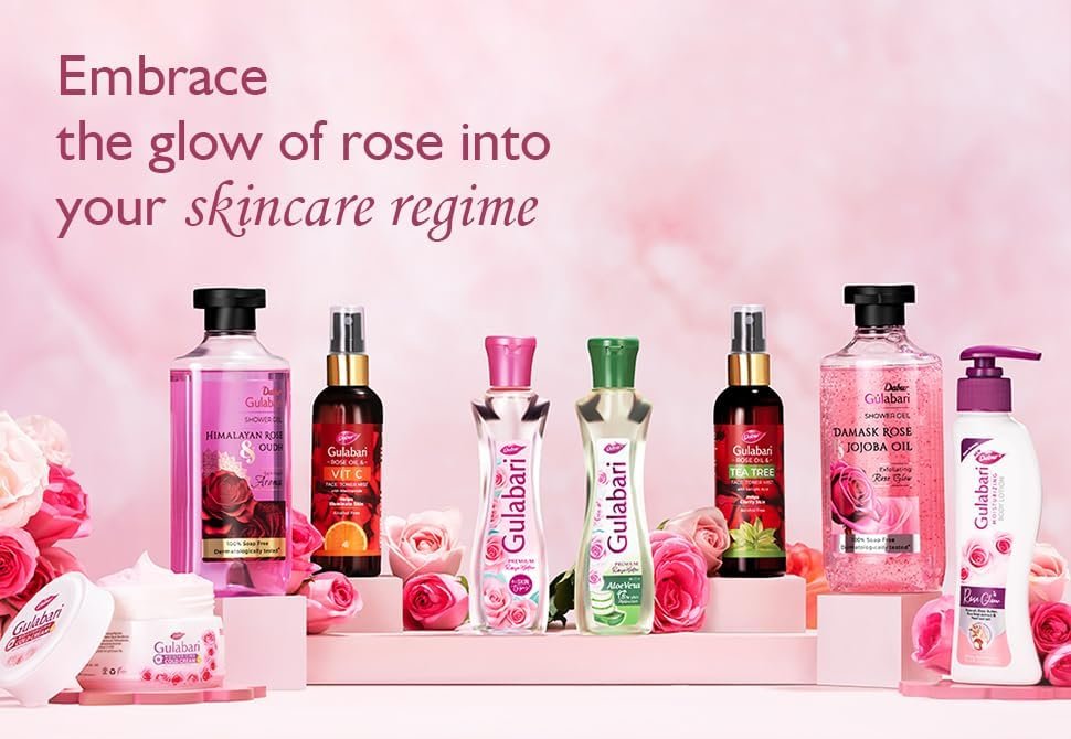 61o92e35lwl Dabur Gulabari Premium Rose Water/Face Toner – 400ml | No Paraben | Alcohol Free | Cleanses, Hydrates & Moisturises Skin | Balances & Restores Skins pH Levels | For All Skin Types