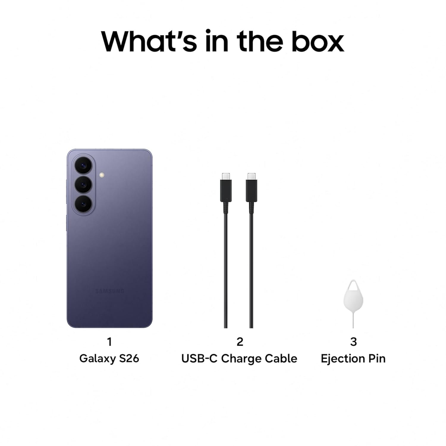 61tcdtc5xl. sl1500 Samsung Galaxy S26 5G (Cobalt Violet, 12GB RAM, 512GB Storage), AI Phone, Photo Assist, Creative Studio, 50MP Camera with ProVisual Engine, Powerful Customized Processor and 4300mAh Battery