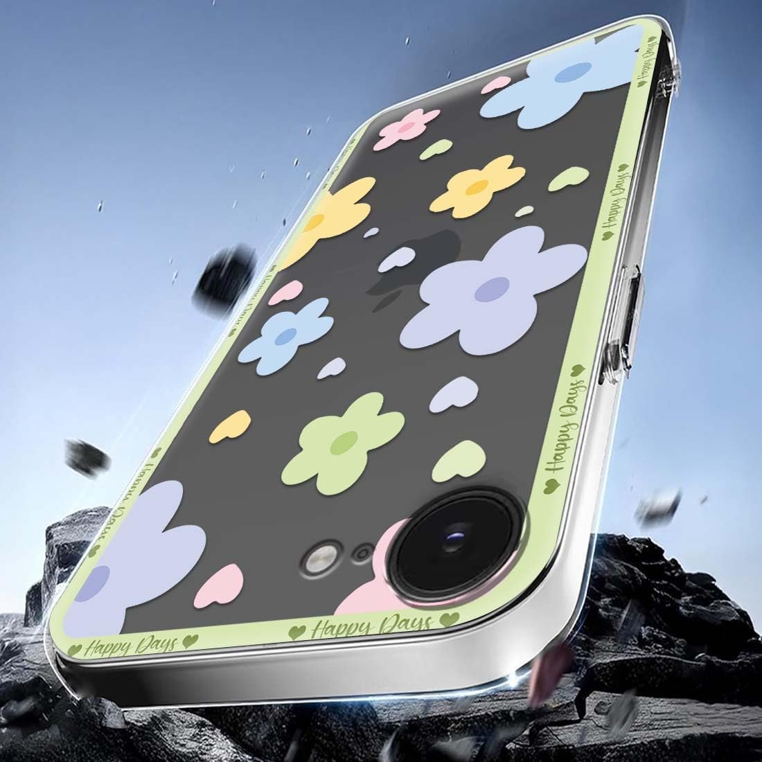 61vadct6vxl. sl1100 Designer Soft Back Cover Case Compatible for Apple iPhone 16e, Printed,Transparent,Flexible, Silicon for Apple iPhone 16e -D1110