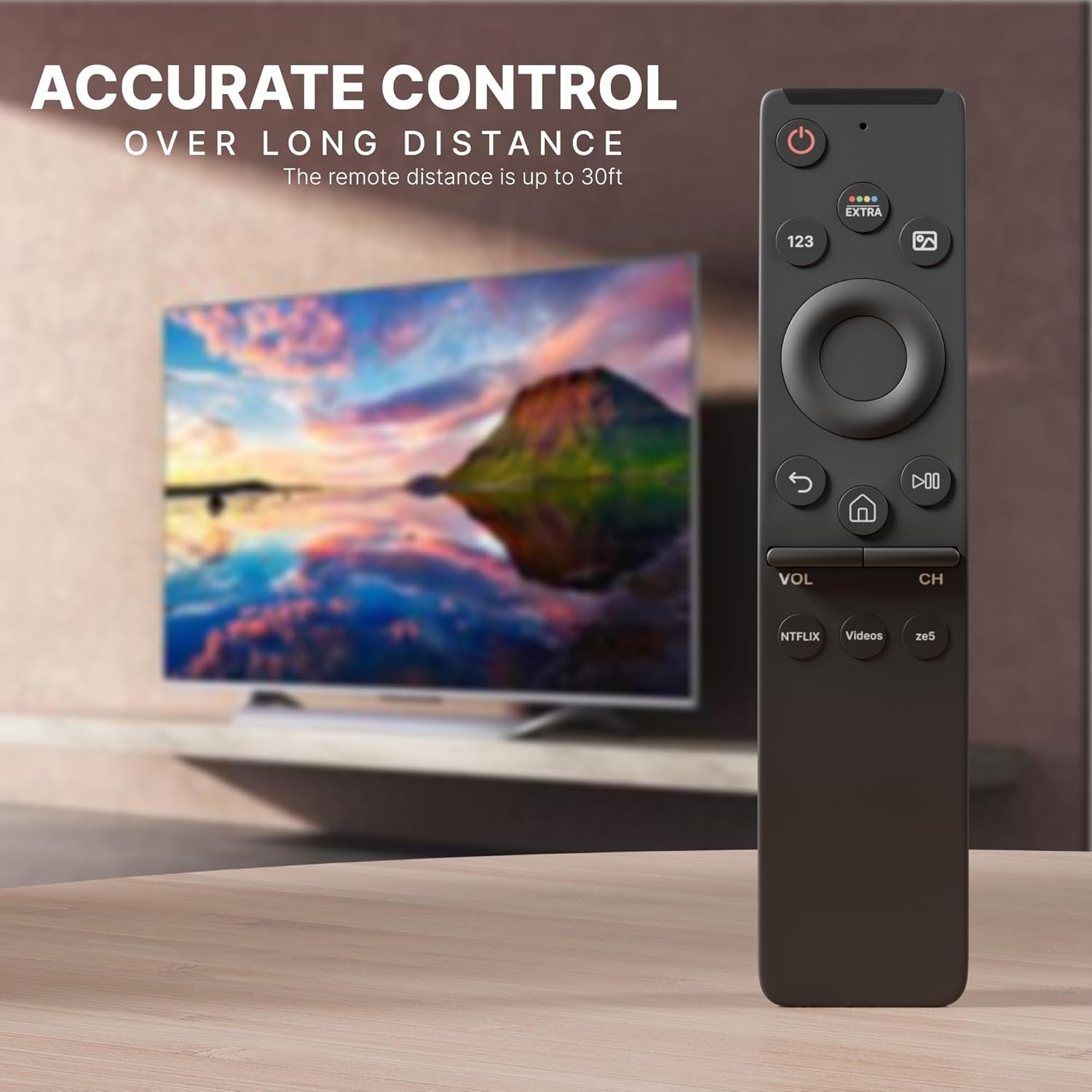 713jqnohutl. sl1500 ZdalaMit Original Tv Remote Compatible with Samsung Smart 4K Tv Remote Led UHD QLED Television and Monitor Suitable for Frame Ultra 6 7 8 Series with Hot Keys BN59 Model Without Voice Command