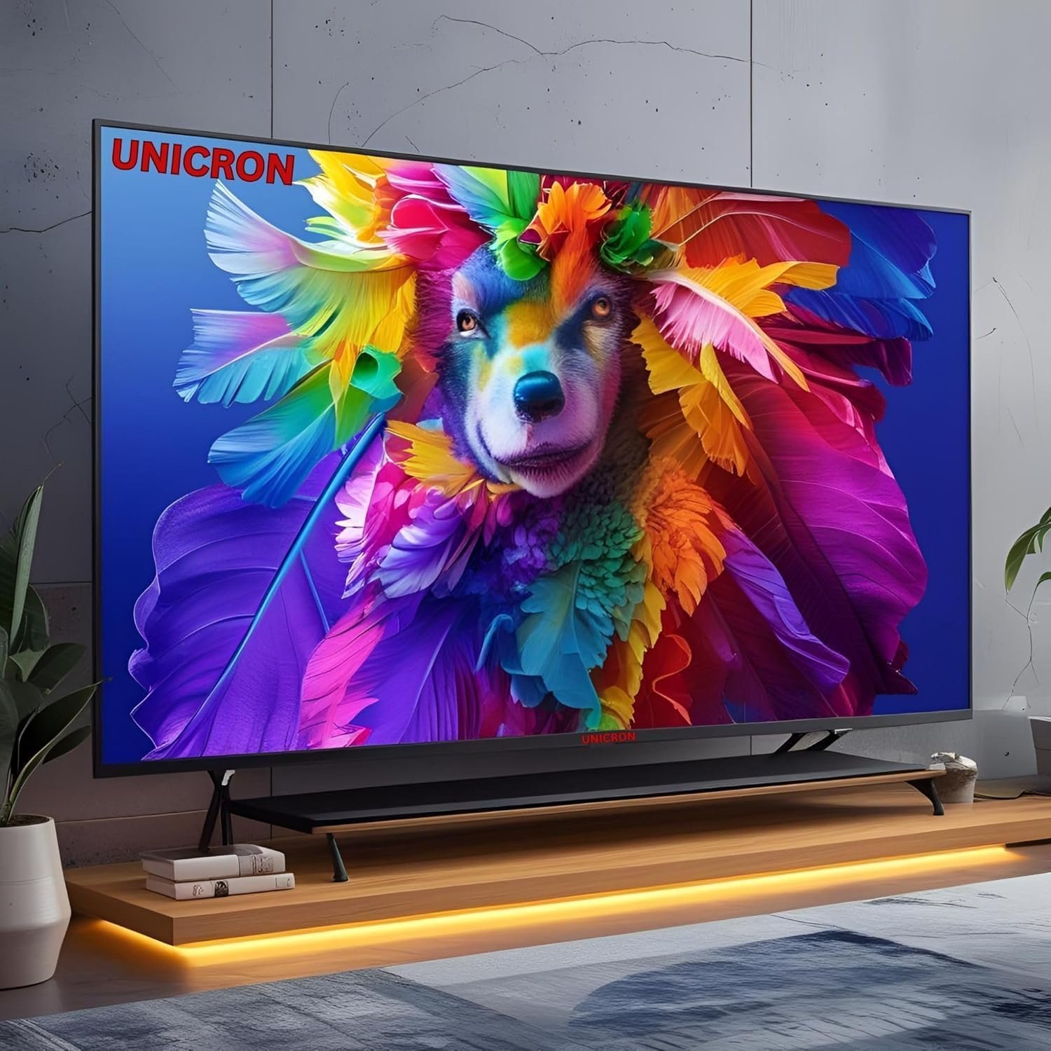 71wtwms0rol. sl1500 UNICRON 24INCH HD Ready Android Smart LED TV | WiFi Enabled | Built-in Apps Compatible (YouTube, Netflix, Prime Video) | Screen Mirroring | HDMI, USB Connectivity | Slim & Stylish