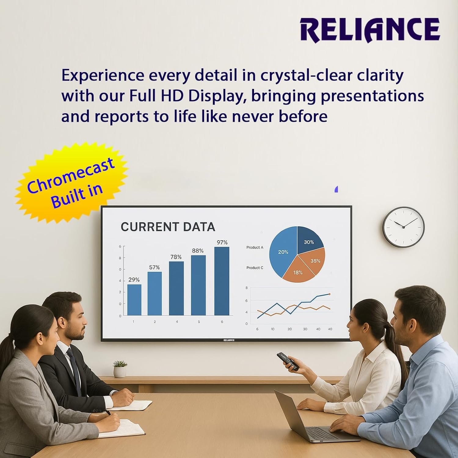 71xeddb1jhl. sl1500 Reliance 80 cm (32 Inch) HD Ready Smart Android LED TV 2026 Edition | 24W Front Boom Speakers | 1000+ Apps | Built-in WiFi | Mobile Screen Cast | Gaming Support | Slim Design Television (RW32MP8676HD)