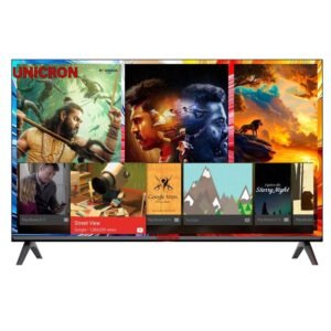 UNICRON 24”INCH HD Ready Android Smart LED TV | WiFi Enabled | Built-in Apps Compatible (YouTube, Netflix, Prime Video) | Screen Mirroring | HDMI, USB Connectivity | Slim & Stylish