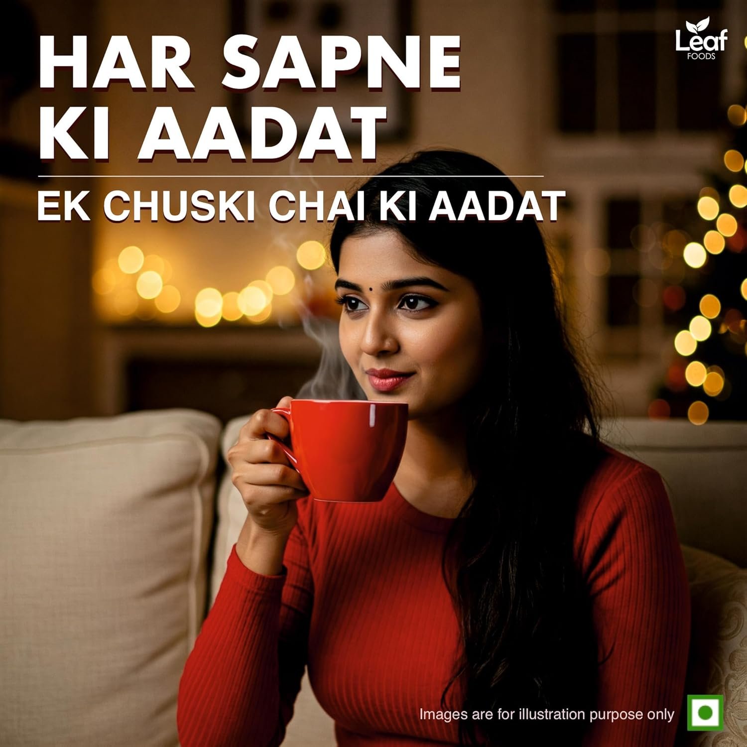 8127uz edfl. sl1500 Leaf Aadat Special Family Tea | 1Kg Pouch | Kadak Chai For Refreshing Daily Routine | Aromatic, Strong & Unique Blend of Black Teas For Family | Black Leaf Tea | Hindustan Ki Aadat