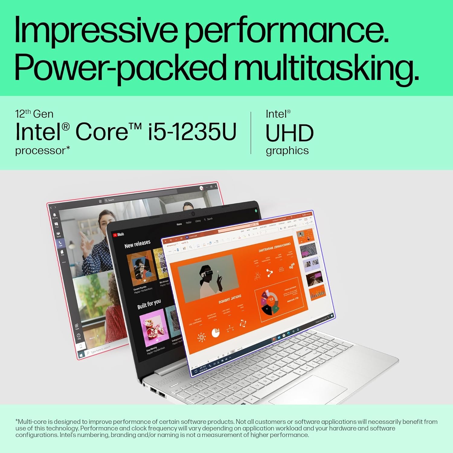 81dtfdfatpl. sl1500 HP Laptop 15, 12th Gen Intel® Core™ i5-1235U, 15.6-inch(39.6 cm), FHD, 8GB DDR4,512GB SSD,Dual Speakers,Win 11 Home 64, Silver,1.69 kg,15s-fr5007TU