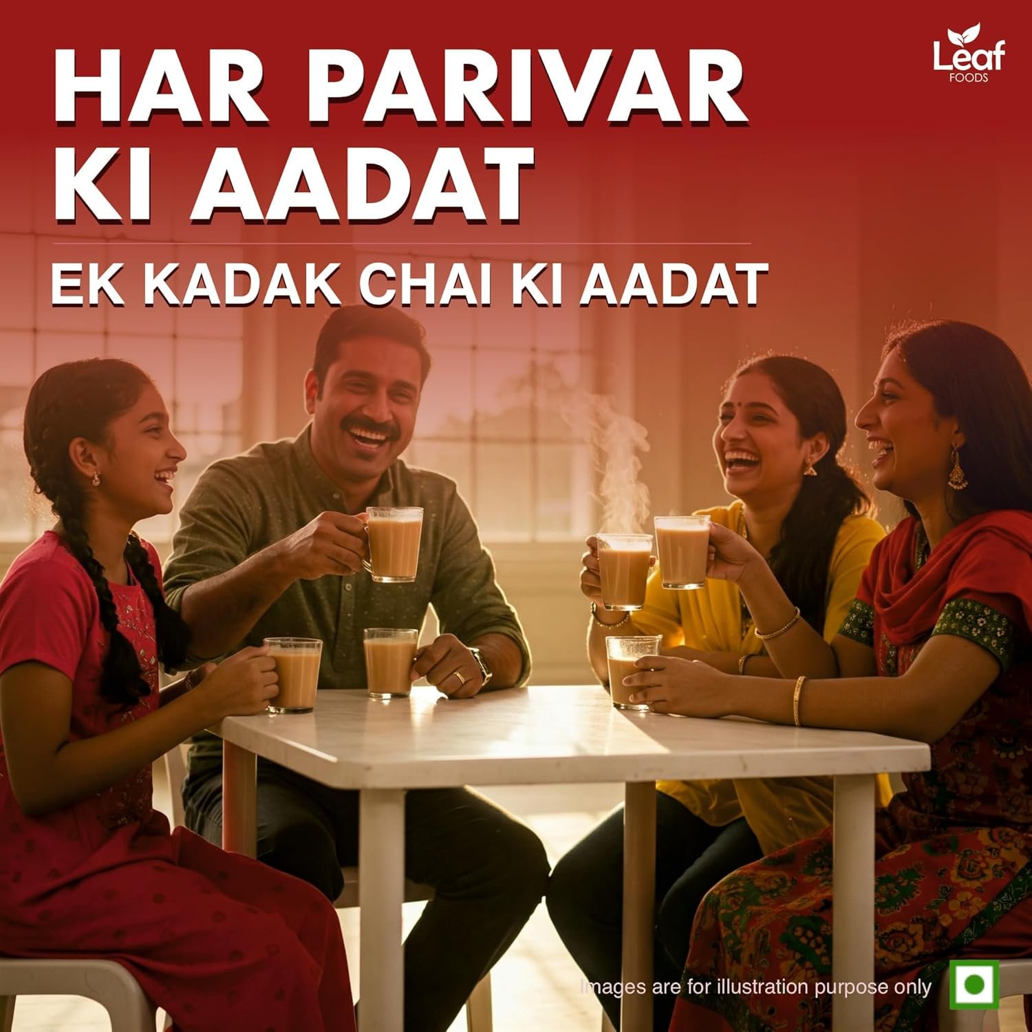 81u8cz6m8tl. sl1500 Leaf Aadat Special Family Tea | 1Kg Pouch | Kadak Chai For Refreshing Daily Routine | Aromatic, Strong & Unique Blend of Black Teas For Family | Black Leaf Tea | Hindustan Ki Aadat