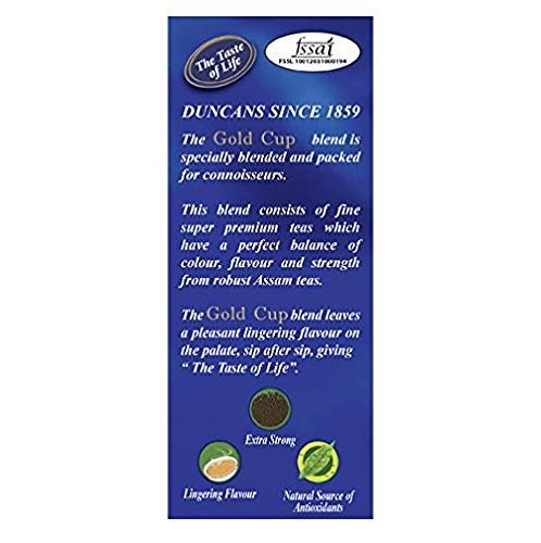 41drj2mon8l DUNCANS FINEST HAND – PICKED LEAF TEA Assam, Loose Leaves Gold Cup, Fine Super Premium Tea -500 Gm