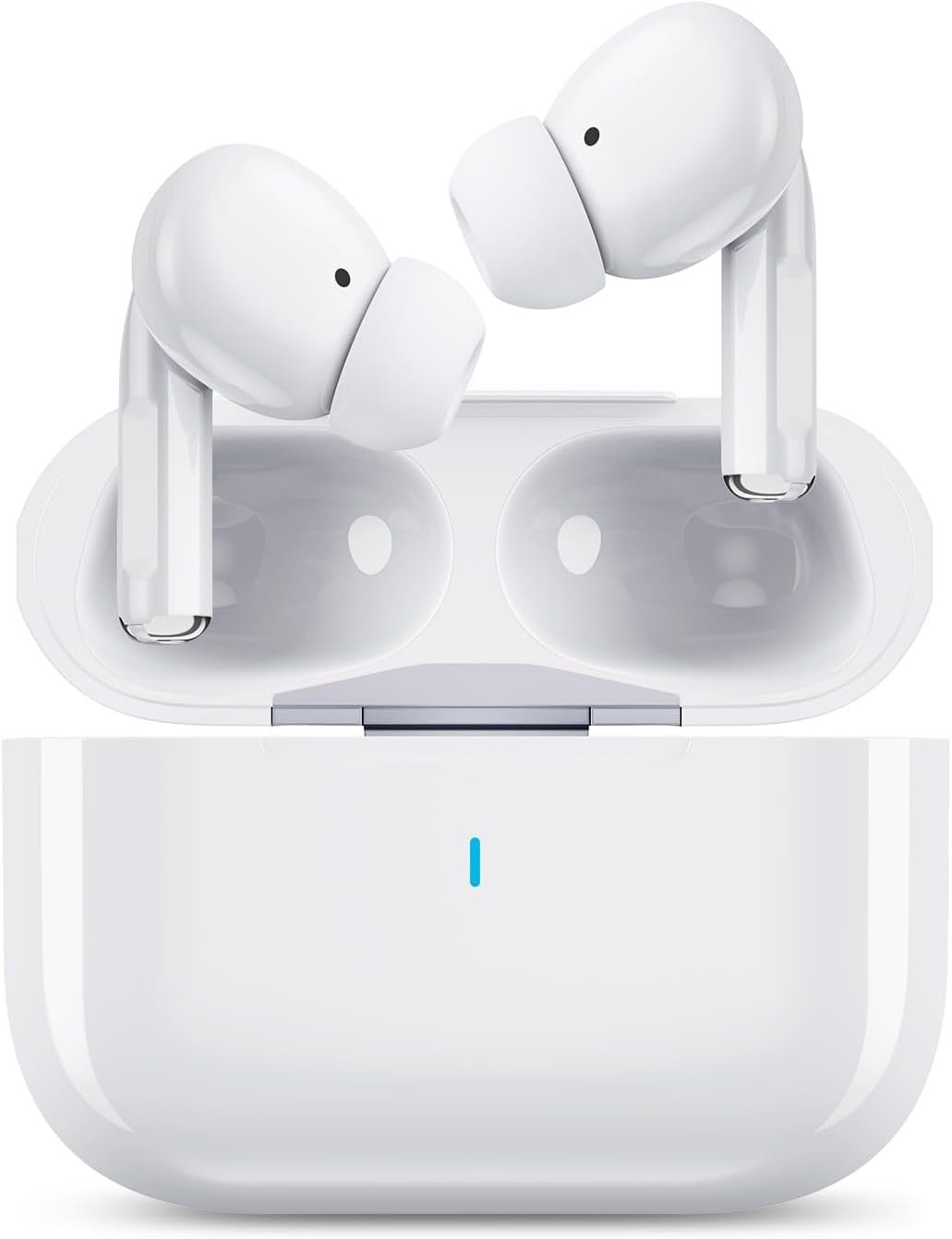 Wireless Earbuds for iPhone, 5.3 Bluetooth Headphones for Apple Earbuds Wireless, ENC Noise Cancelling 40Hrs Playback in Ear Air Buds Pods HiFi Bass for iPhone 17 16 15/iPad/PC/Laptop/Switch/White Wireless Earbuds for iPhone, 5.3 Bluetooth Headphones for Apple Earbuds Wireless, ENC Noise Cancelling 40Hrs Playback in Ear Air Buds Pods HiFi Bass for iPhone 17 16 15/iPad/PC/Laptop/Switch/White