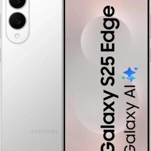 Samsung Galaxy S25 Edge 5G (Titanium Silver, 12GB RAM, 256GB Storage) | Snapdragon 8 Elite for Galaxy Processor | 200MP + 12MP Dual Rear Camera | 12MP Front Camera | 3900mAh Battery | AI 5G Smartphone
