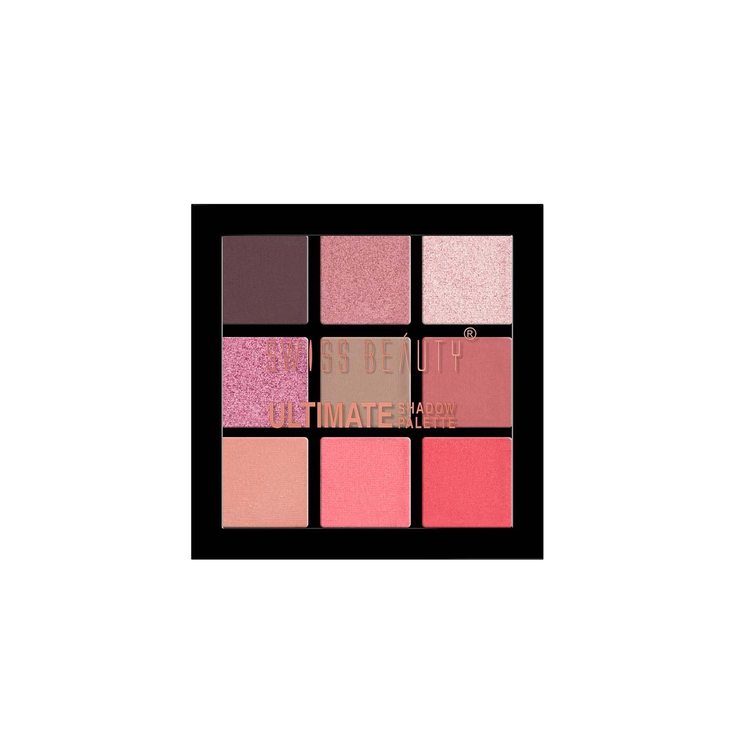 61d2hl1gbnl. sl1500 Swiss Beauty Ultimate 9 Pigmented Colors Eyeshadow Palette Long Wearing And Easily Blendable Eye Makeup Palette Matte, Shimmery And Metallic Finish – Multicolor-02, 6G