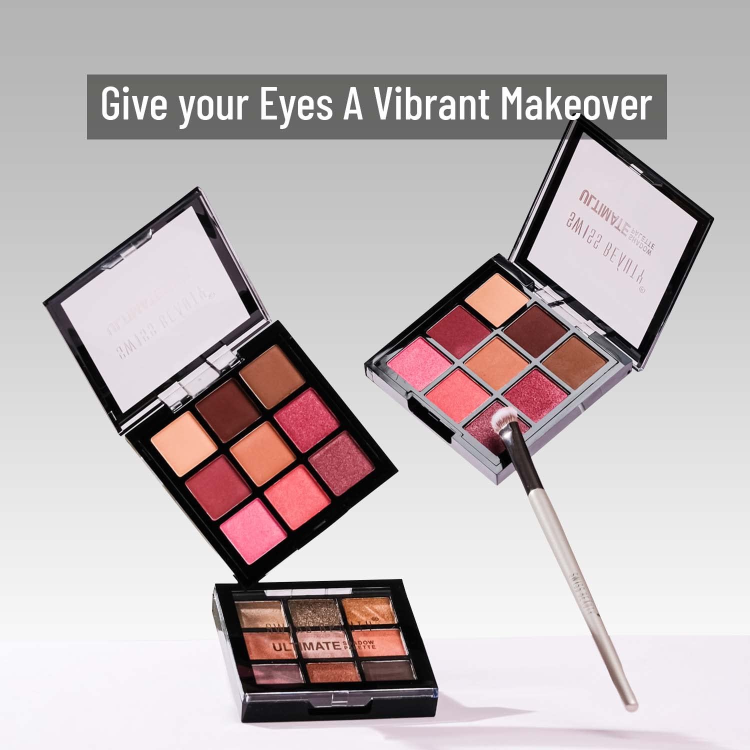 61oq940zh8l. sl1500 Swiss Beauty Ultimate 9 Pigmented Colors Eyeshadow Palette Long Wearing And Easily Blendable Eye Makeup Palette Matte, Shimmery And Metallic Finish – Multicolor-02, 6G