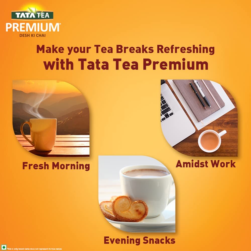 61bqfm7ukul. sl1000 Tata Tea Premium Desh Ki Chai, Unique Blend Crafted For Chai Lovers Across India, Black Tea, Loose Leaves, 500g