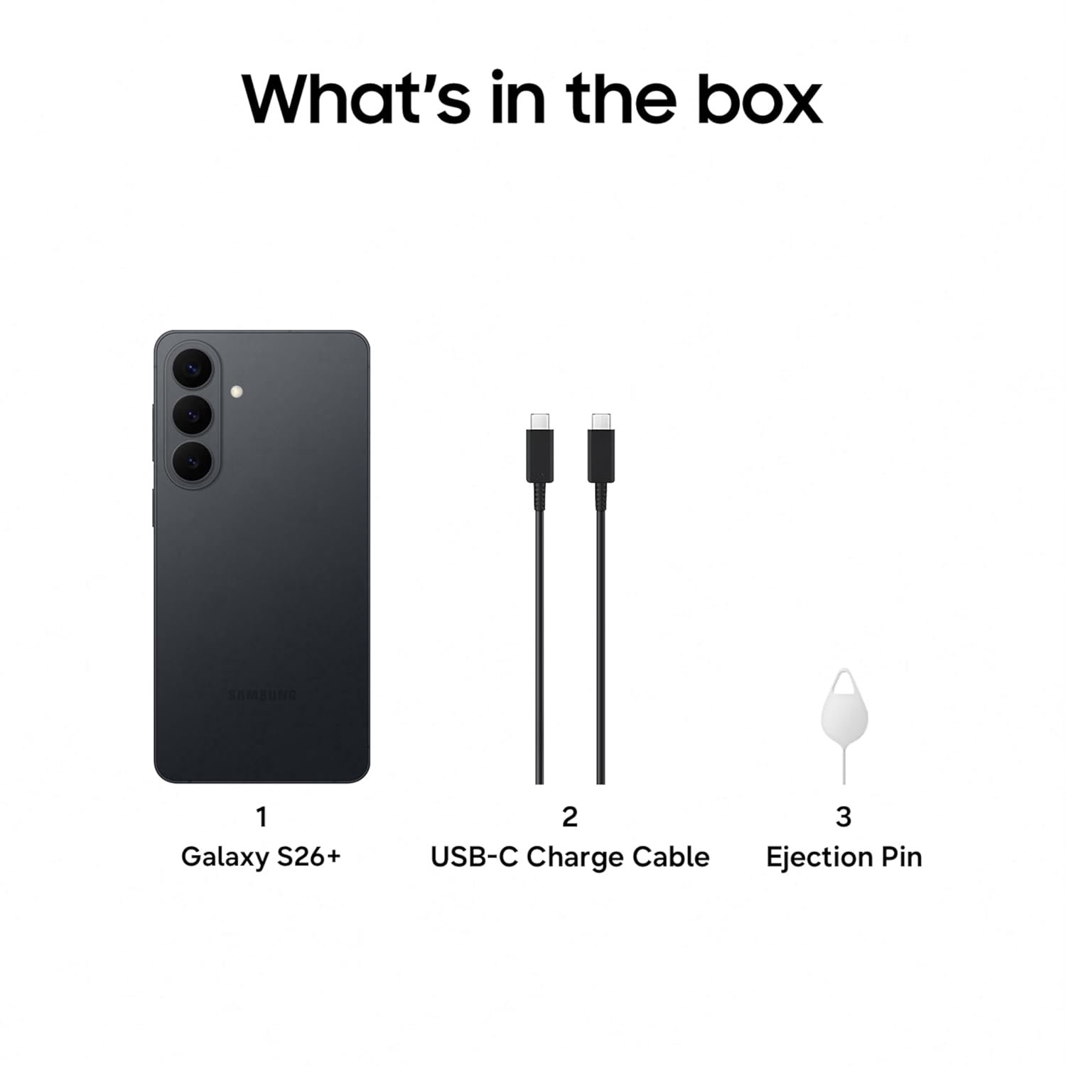 61ctvzom6nl. sl1500 Samsung Galaxy S26 Plus 5G (Black, 12GB RAM, 512GB Storage), AI Phone, Photo Assist, Creative Studio, 50MP Camera, 4900mAh Battery and Super Fast Wireless Charging