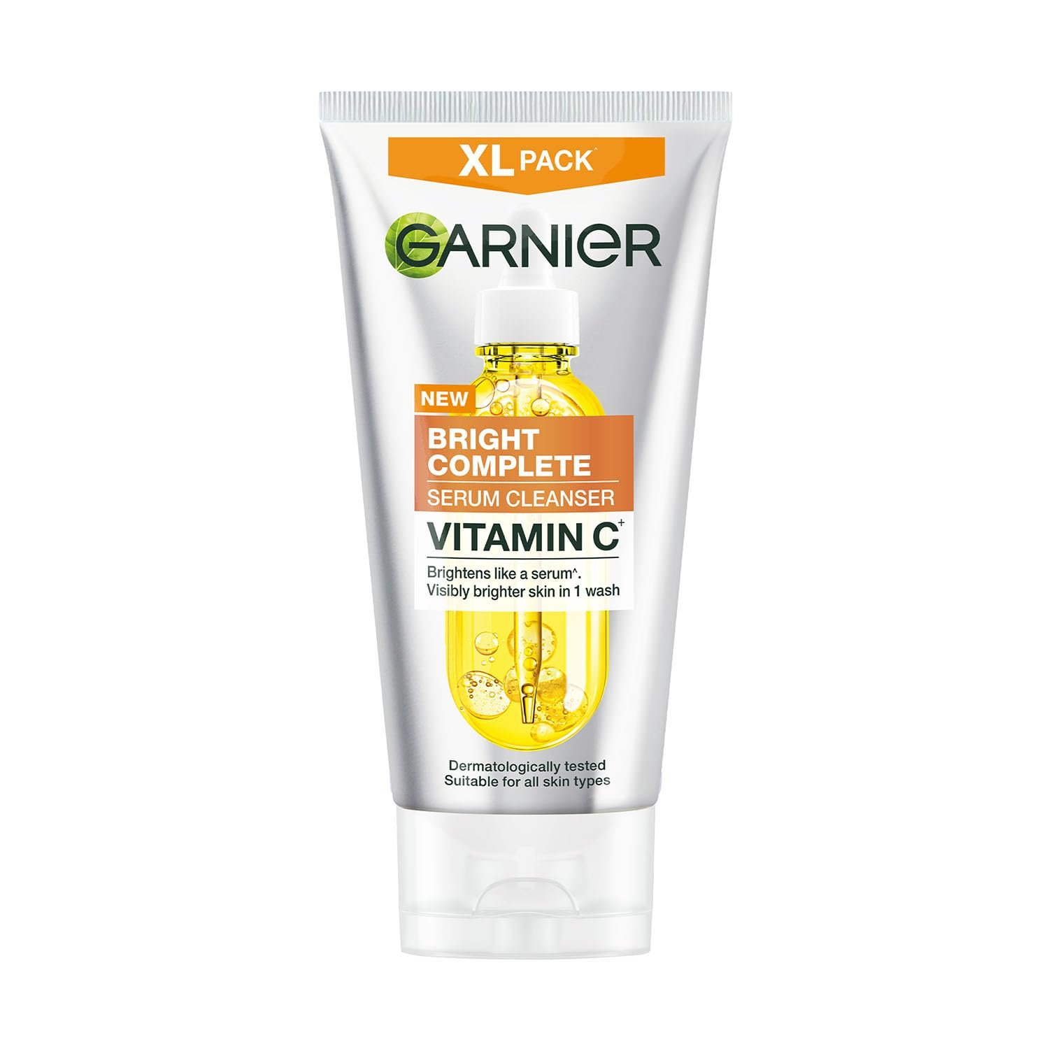 Garnier 2-in-1 Vitamin C Serum Facewash |Cleanse, Brighten & Hydrate, 150g | Daily Vit C face wash deeply cleanses without drying. De-tans, evens tone & fades dark spots. For oily, dry & sensitive skin Garnier 2-in-1 Vitamin C Serum Facewash |Cleanse, Brighten & Hydrate, 150g | Daily Vit C face wash deeply cleanses without drying. De-tans, evens tone & fades dark spots. For oily, dry & sensitive skin