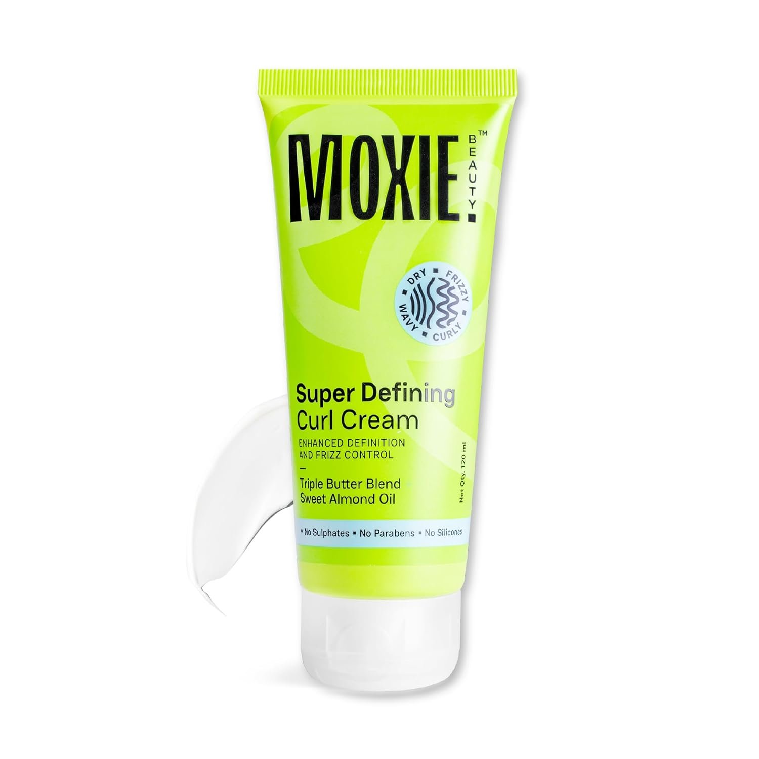 Moxie Beauty Super Defining Curl Cream for Women & Men | Leave In Curl Cream for Curly, Wavy & Frizzy Hair | 96% Hair Moisture Retained | Hair Cream for Dry Curly Hair | Made With Mango Seed, Cocoa Butter & Almond Oil | 120 ml Moxie Beauty Super Defining Curl Cream for Women & Men | Leave In Curl Cream for Curly, Wavy & Frizzy Hair | 96% Hair Moisture Retained | Hair Cream for Dry Curly Hair | Made With Mango Seed, Cocoa Butter & Almond Oil | 120 ml