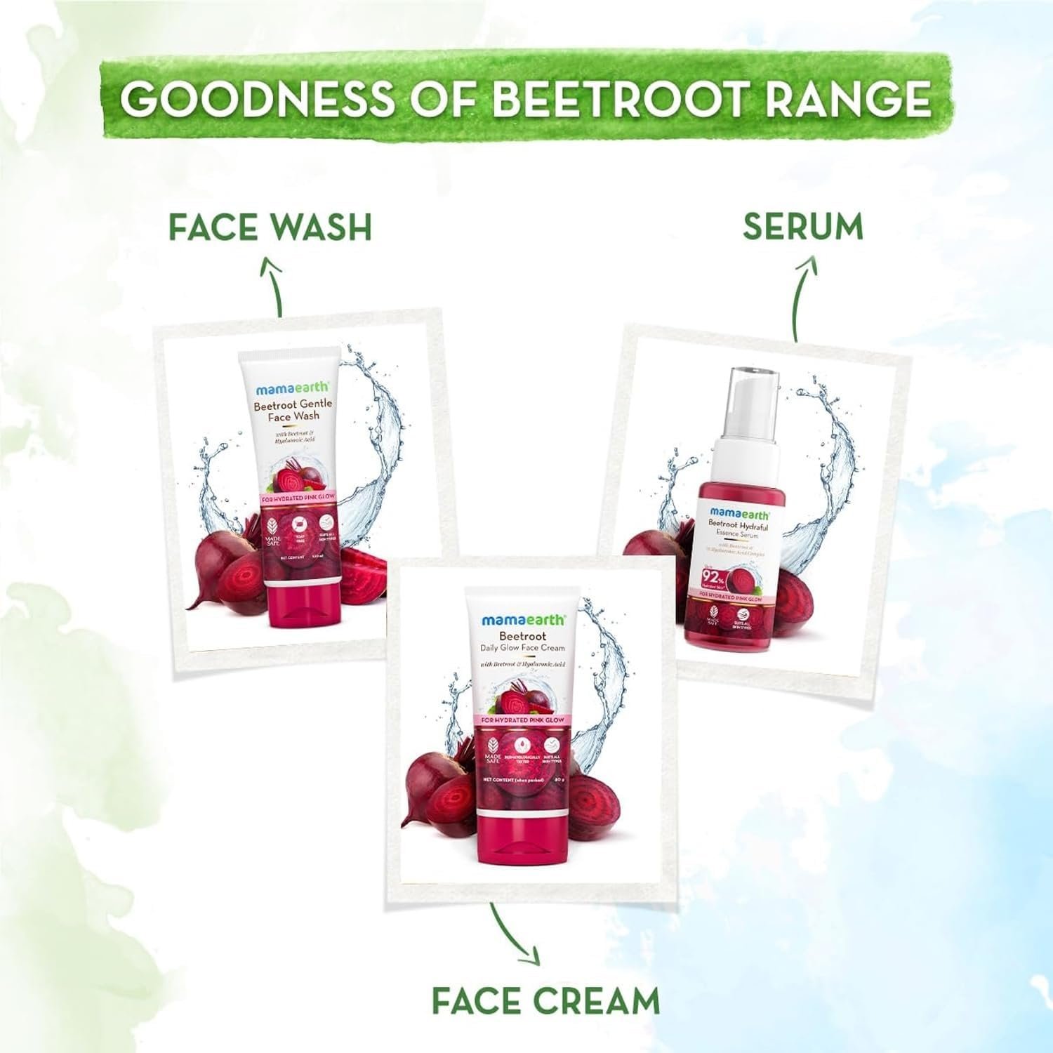 61xjpynuhl. sl1500 Mamaearth Beetroot Daily Glow Face Cream With Beetroot & Hyaluronic Acid – 80 g | Gives Hydrated Pink Glow | Gives Instant Brightening Effect | Lightweight & Non-Greasy | Natural Glow | For All Skin Types