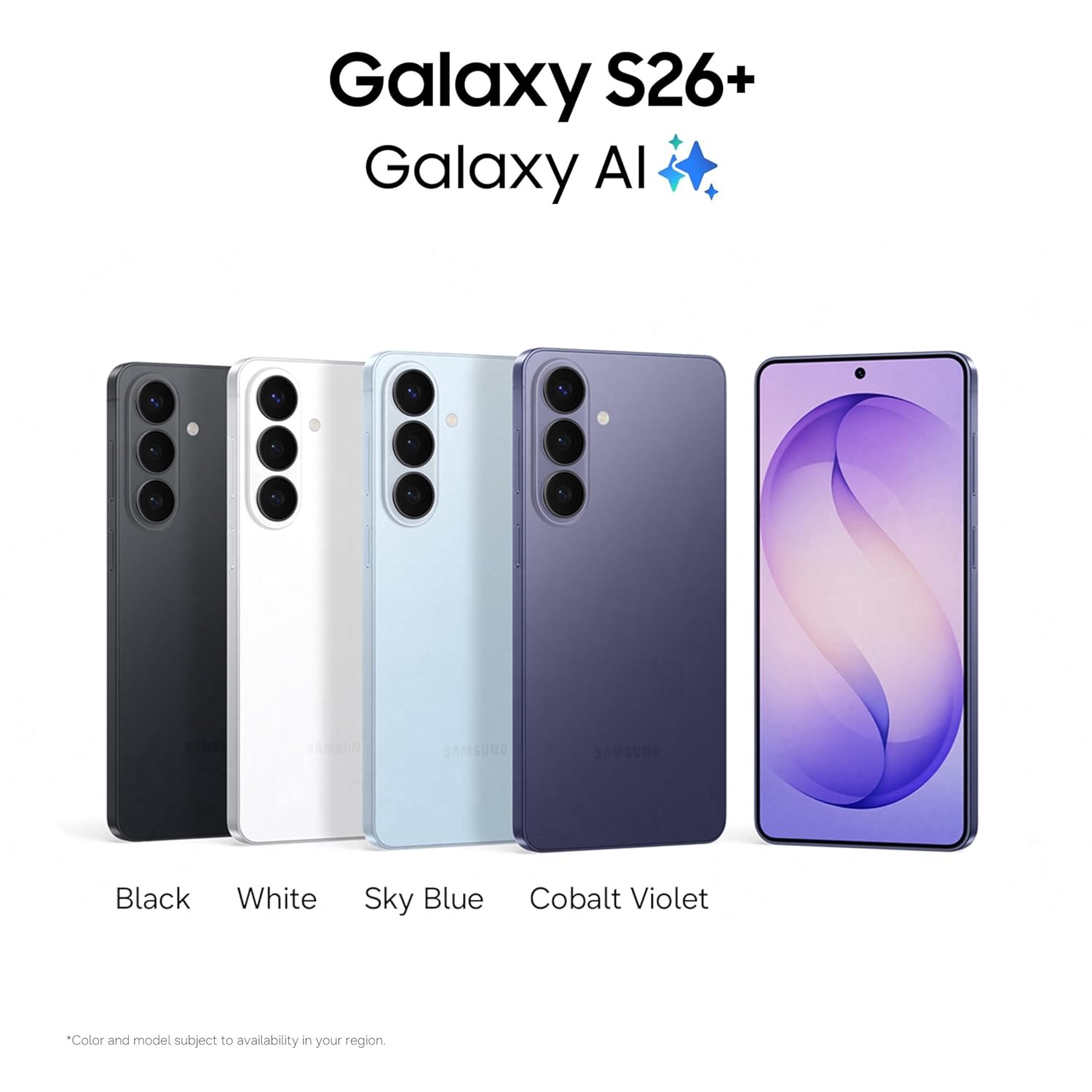 71snyzp97pl. sl1500 Samsung Galaxy S26 Plus 5G (Black, 12GB RAM, 512GB Storage), AI Phone, Photo Assist, Creative Studio, 50MP Camera, 4900mAh Battery and Super Fast Wireless Charging