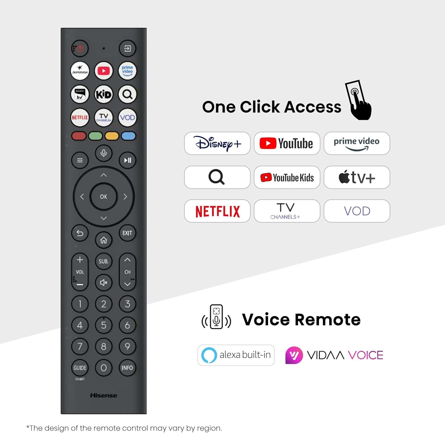 71aknurkafl. sl1500 Hisense 215 cm (85 Inches) 4K Ultra HD Smart QLED TV | Dolby Vision Atmos, HDR10+ | 30W Powerful Speaker | AI 4K Upscaler | ALLM | MEMC | HDR 10+Decoding | Voice Control | VIDAA OS | 85E7Q (Black)