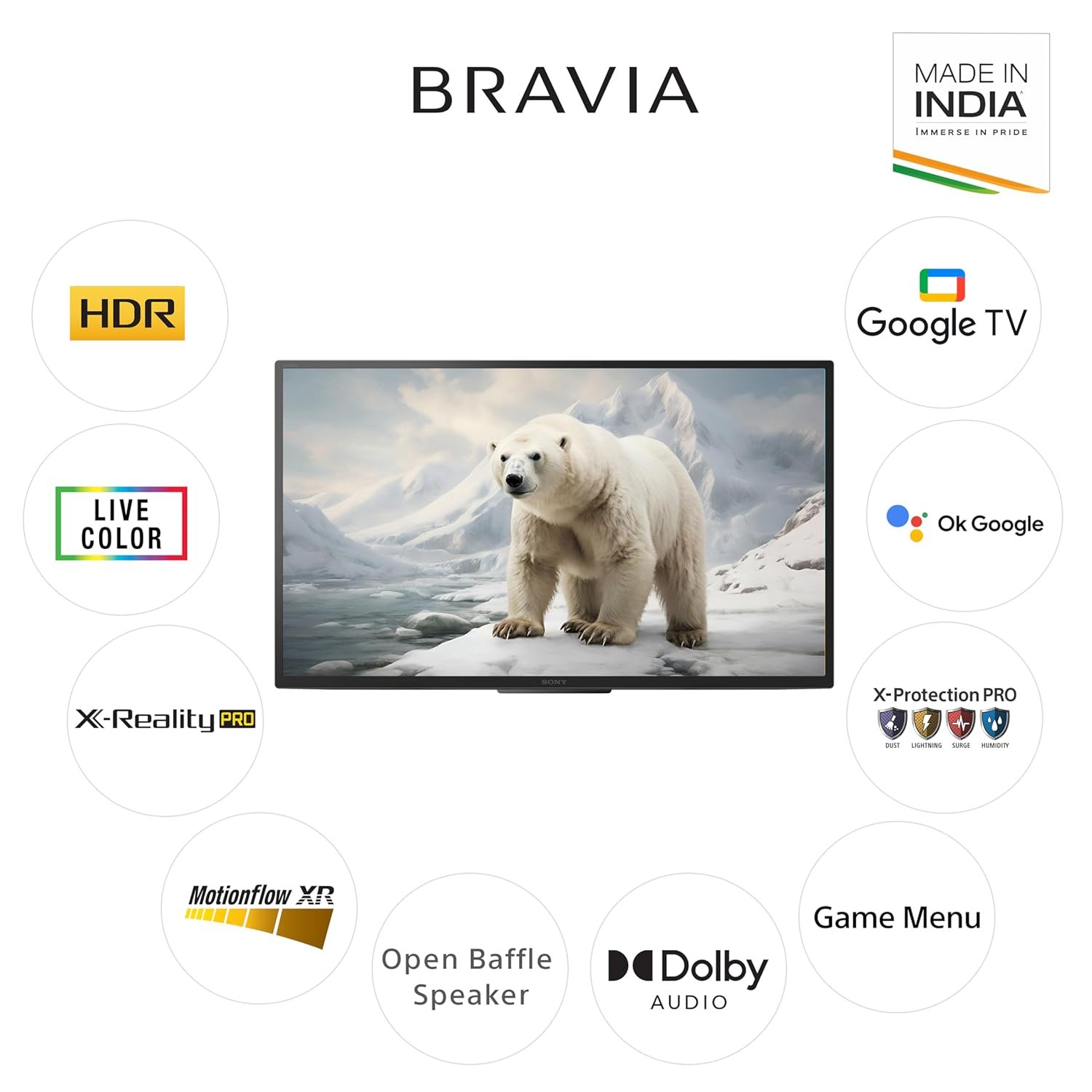 71gtyddvzrl. sl1500 Sony BRAVIA 80 cm (32 inches) HD Ready Smart LED Google TV KD-32W825 (Black)