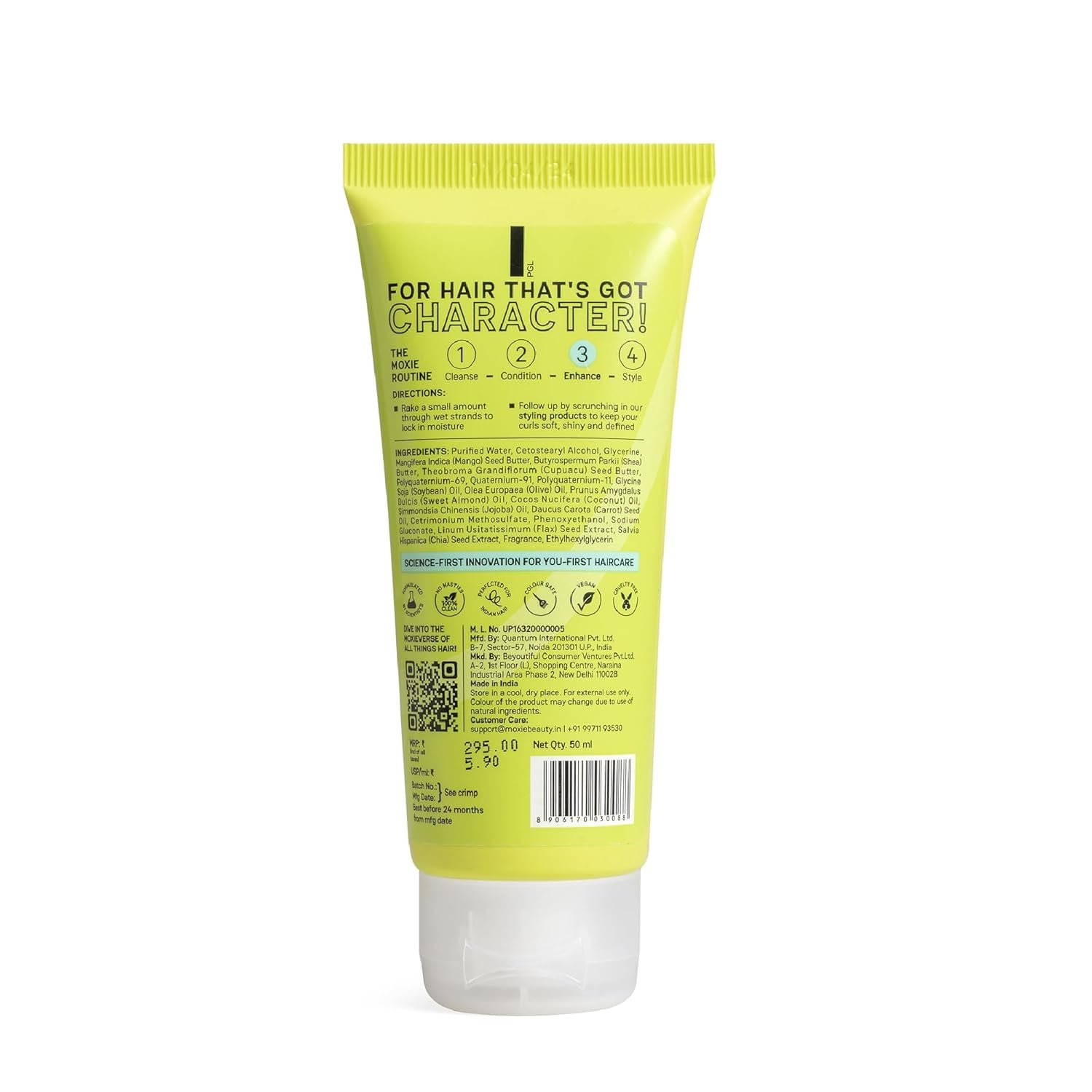71nl9g1fd9l. sl1500 Moxie Beauty Super Defining Curl Cream for Women & Men | Leave In Curl Cream for Curly, Wavy & Frizzy Hair | 96% Hair Moisture Retained | Hair Cream for Dry Curly Hair | Made With Mango Seed, Cocoa Butter & Almond Oil | 120 ml