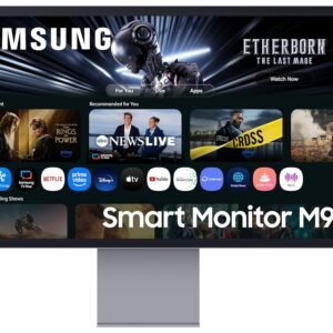 Samsung 32"(80cm) M9 OLED Vision AI Smart Monitor|UHD QD-OLED 3840 x 2160|165Hz|0.03ms|Inbuilt Camera|Smart TV Apps|Type C|Apple AirPlay|Gaming Bar|Speakers|Wi-Fi|Bluetooth|LS32FM900SWXXL|CarbonSilver